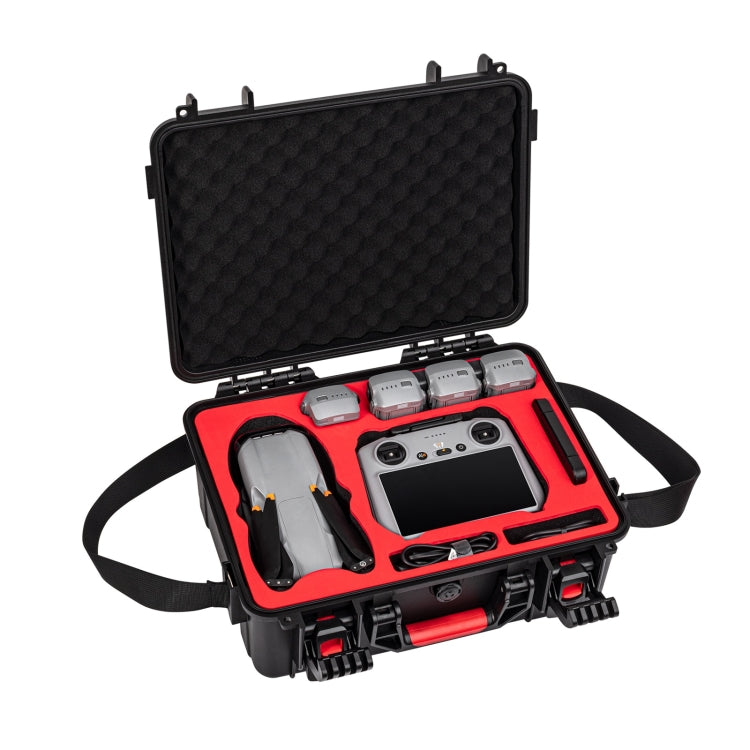 For DJI Air 3S STARTRC Waterproof ABS Suitcase Storage Box  - Black