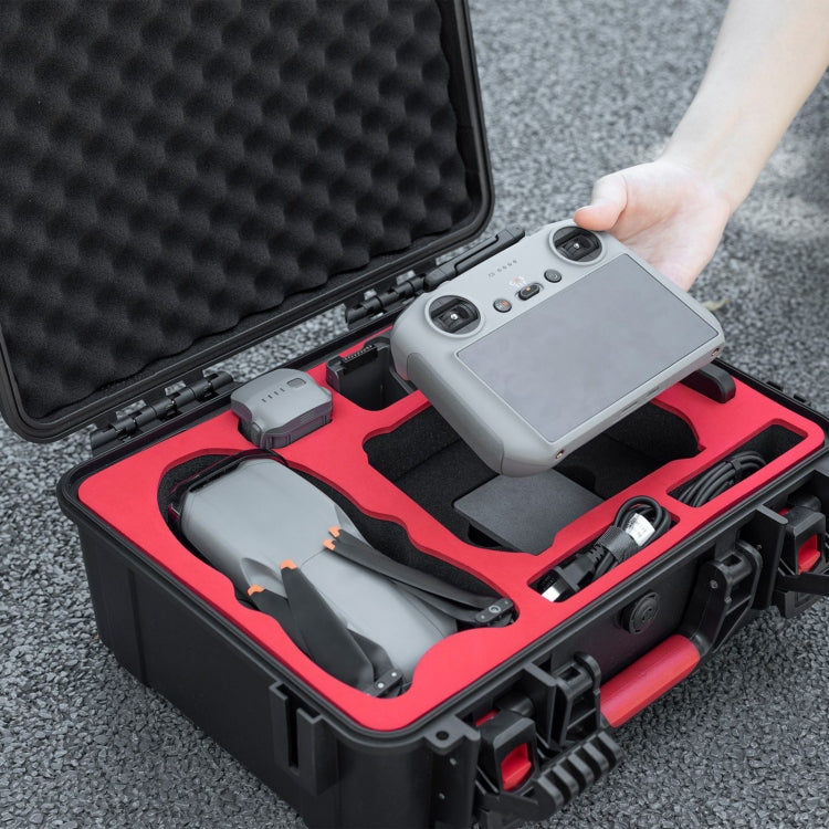 For DJI Air 3S STARTRC Waterproof ABS Suitcase Storage Box  - Black