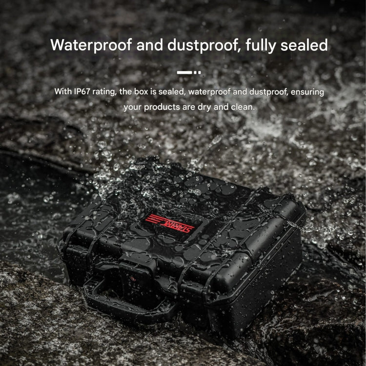 For DJI Osmo Pocket 3 STARTRC TSA Combination Lock Waterproof EVA ABS Dual-layer Suitcase Storage Box  - Black