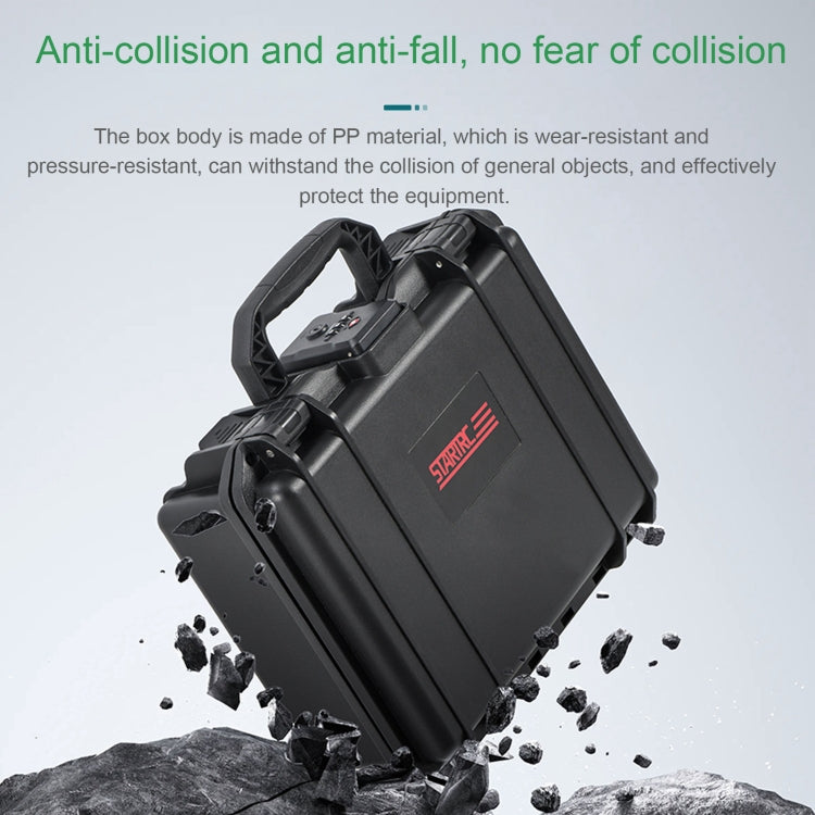 For DJI Osmo Pocket 3 STARTRC TSA Combination Lock Waterproof EVA ABS Dual-layer Suitcase Storage Box  - Black