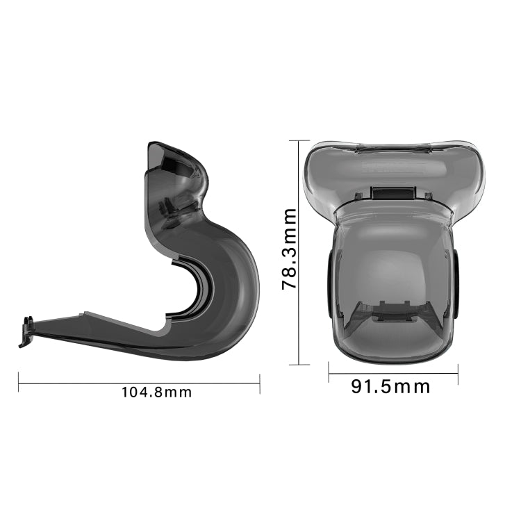 For DJI Air 3S STARTRC Lens Protective Cover Gimbal Cover  - Transparent Black