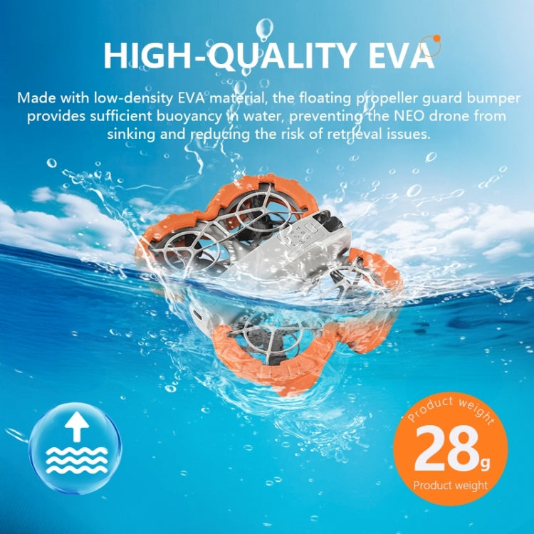 For DJI Neo STARTRC Light Anti-Sink Floating Propeller Guard Bumper  - Orange