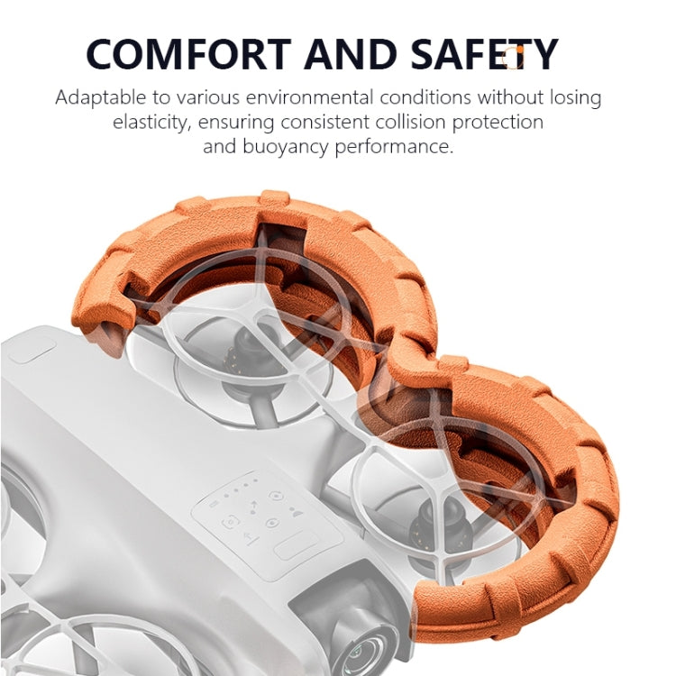 For DJI Neo STARTRC Light Anti-Sink Floating Propeller Guard Bumper  - Orange