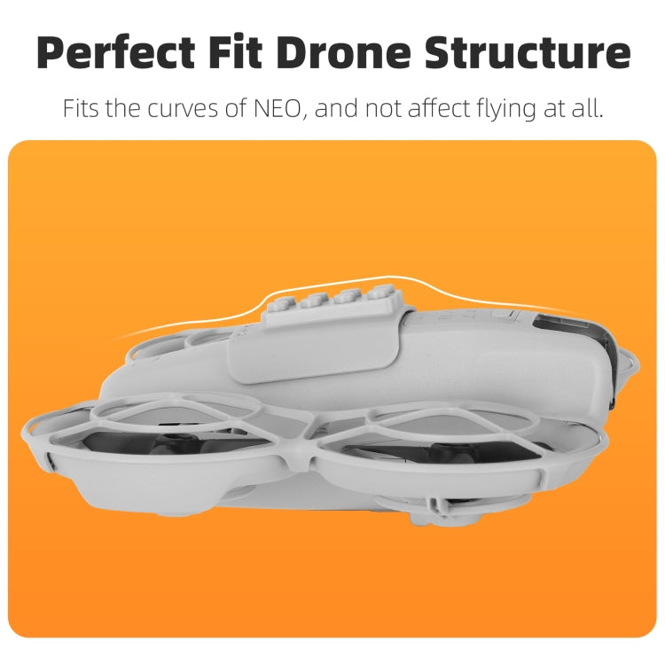 For DJI Neo Sunnylife Building Blocks Adapter Funny Building Bricks Toy Expansion Accessories  - Grey