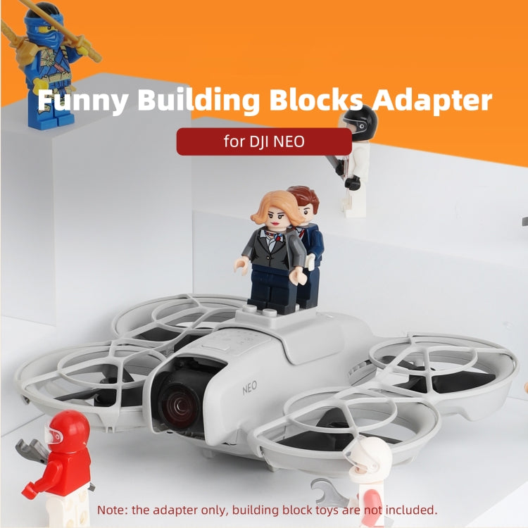 For DJI Neo Sunnylife Building Blocks Adapter Funny Building Bricks Toy Expansion Accessories  - Grey