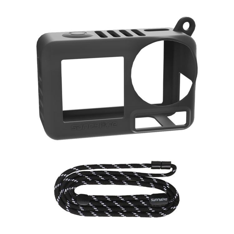 For DJI Osmo Action 5 Pro Sunnylife Silicone Protective Case Scratch-proof Camera Cover with Lanyard