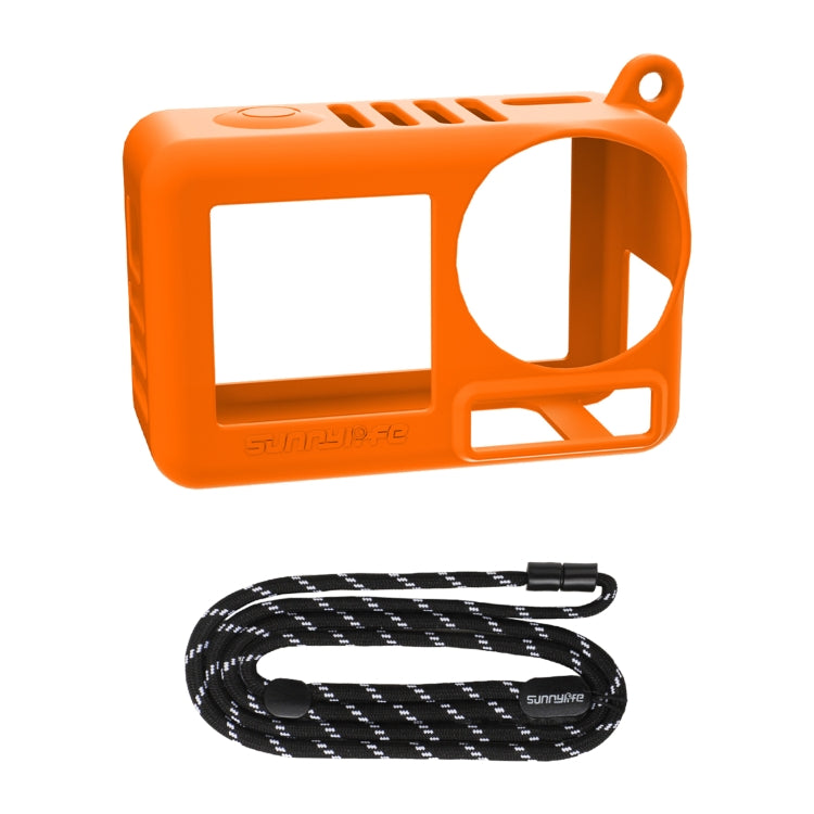 For DJI Osmo Action 5 Pro Sunnylife Silicone Protective Case Scratch-proof Camera Cover with Lanyard