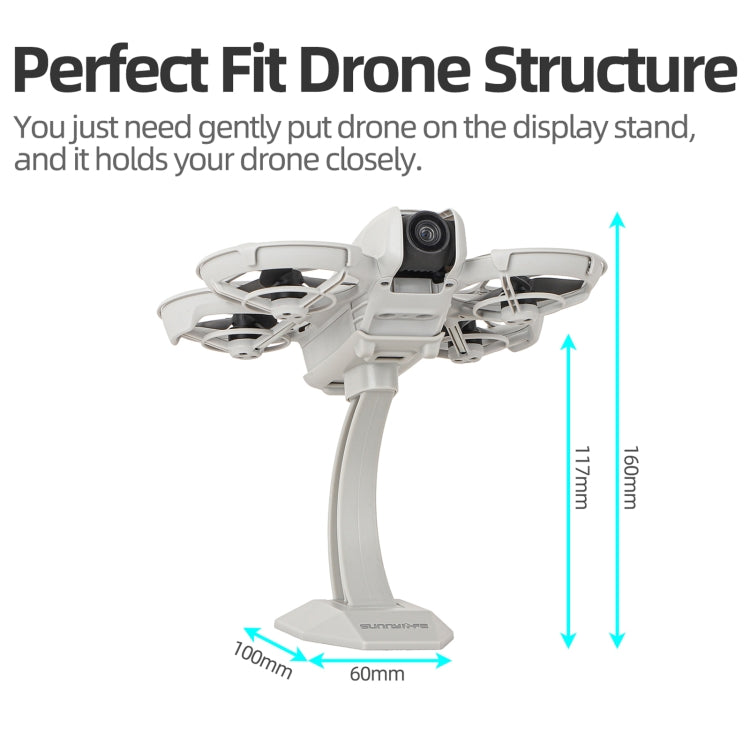For DJI Neo Sunnylife Desktop Display Stand Drone Mount Exhibition Base Bracket  - Grey