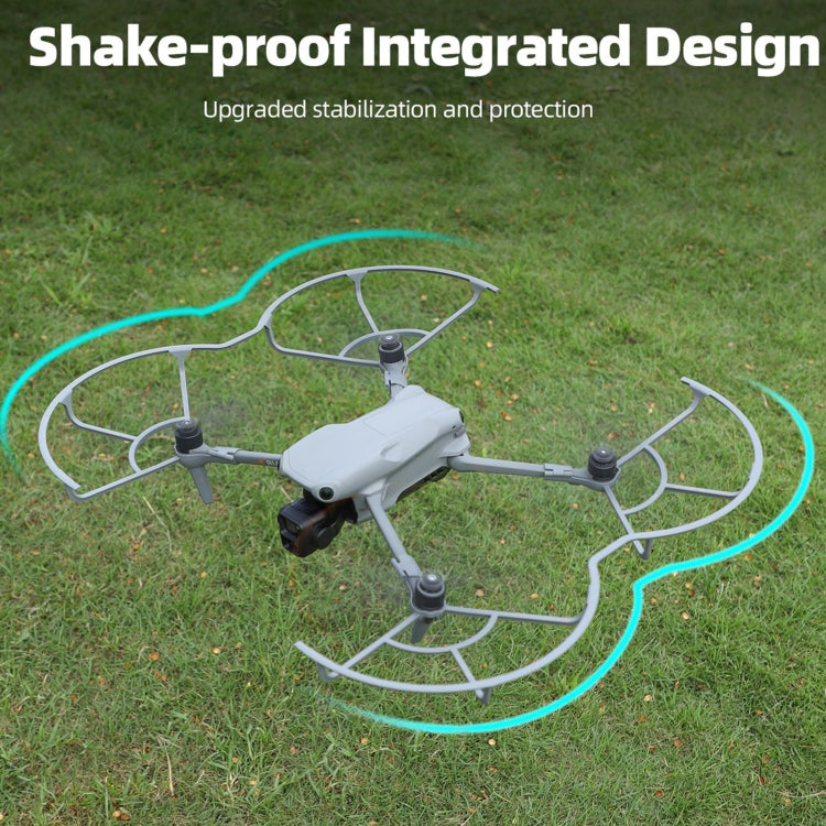 For DJI Air 3S / 3 Sunnylife Propellers Guard Protector Integrated Shielding Rings Quick Release Anti-Collision Props Safe Ring  - Grey