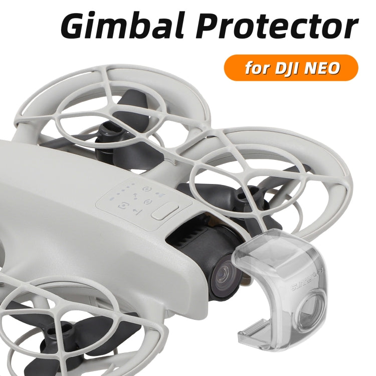 For DJI Neo Sunnylife Integrated Gimbal Protector Camera Lens Cover  - Clear Grey