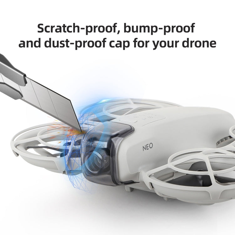 For DJI Neo Sunnylife Integrated Gimbal Protector Camera Lens Cover  - Clear Grey