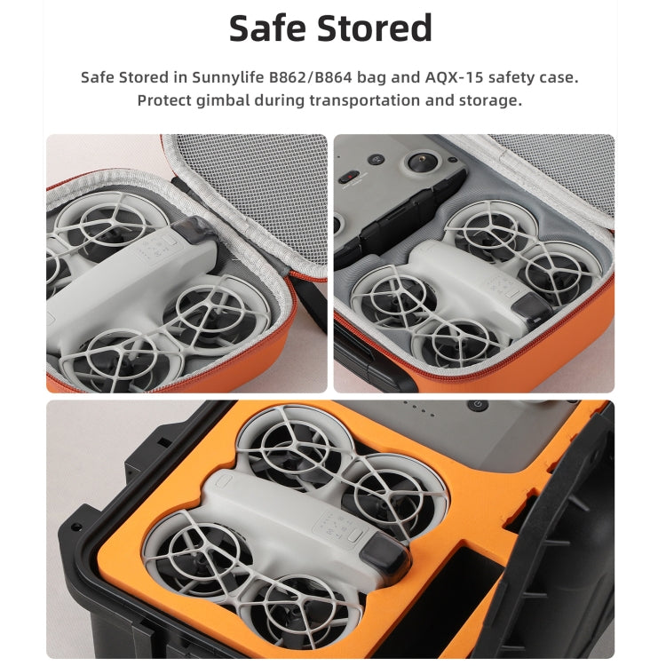 For DJI Neo Sunnylife Integrated Gimbal Protector Camera Lens Cover  - Clear Grey