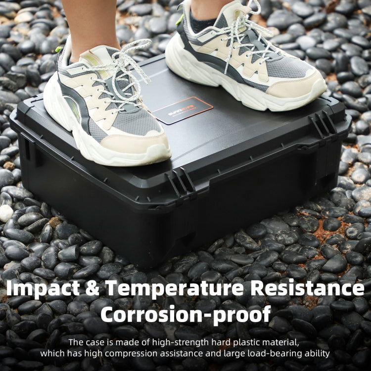 For DJI Air 3S / 3 Sunnylife Safety Carrying Case Large Capacity Waterproof Shock-proof Hard Travel Case  - Black