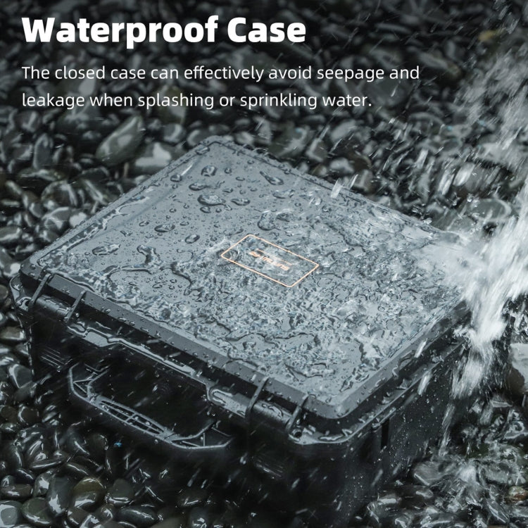For DJI Air 3S / 3 Sunnylife Safety Carrying Case Large Capacity Waterproof Shock-proof Hard Travel Case  - Black