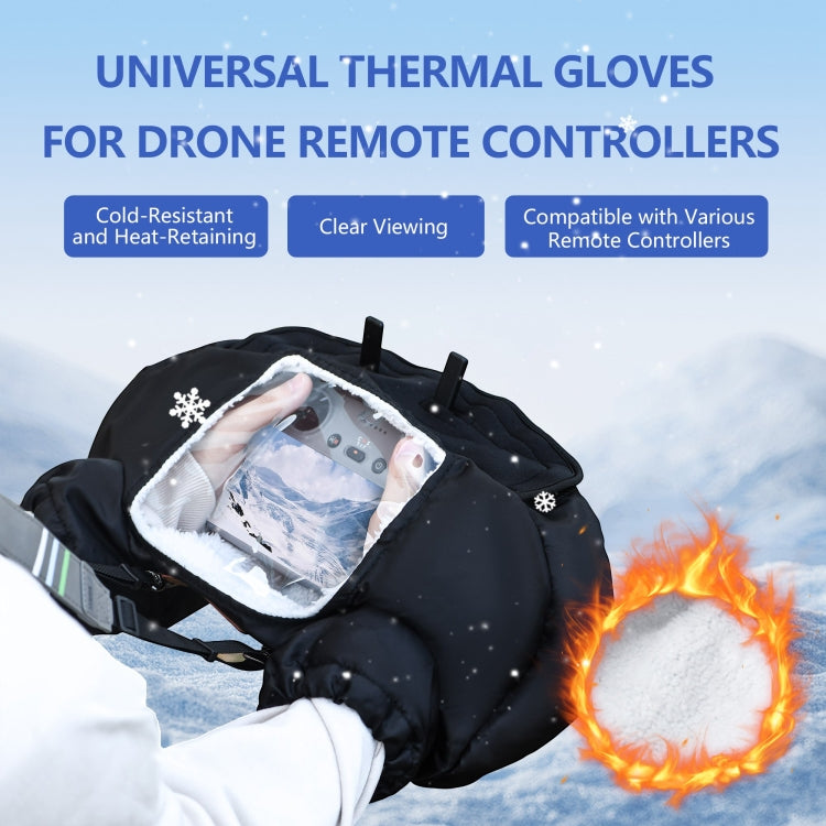 STARTRC Universal Drone Remote Control Winter Warm Gloves  - Black