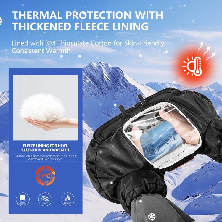 STARTRC Universal Drone Remote Control Winter Warm Gloves  - Black