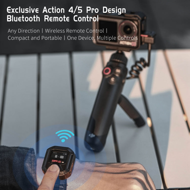 For DJI Osmo Action 6 / 5 Pro / 4 STARTRC GPS Bluetooth Remote Control  - Black