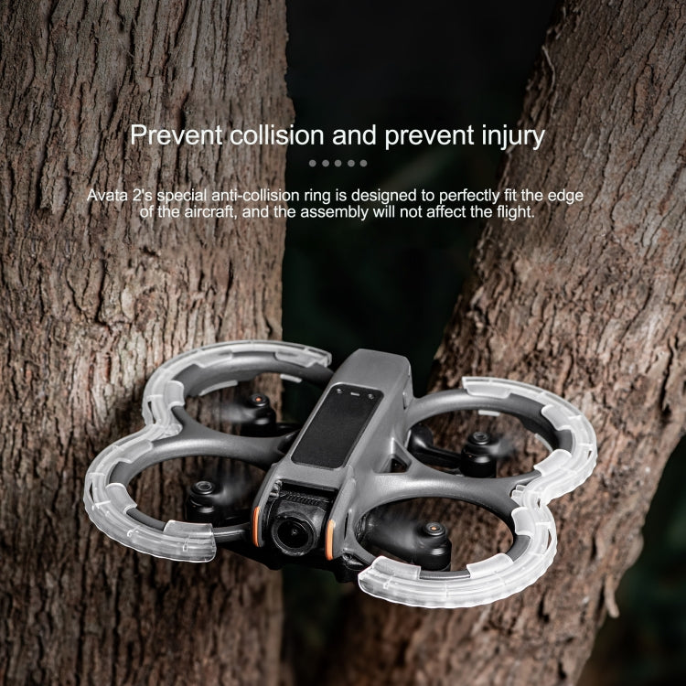 For DJI Avata 2 STARTRC Central Control TPU Protective Guard Anti-collision Ring Cover  - Transparent