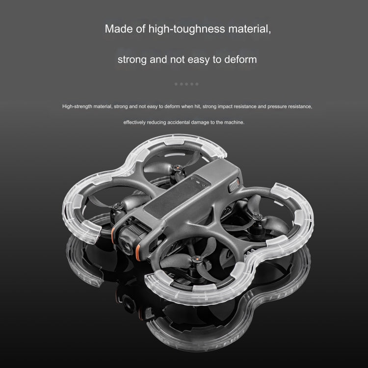 For DJI Avata 2 STARTRC Central Control TPU Protective Guard Anti-collision Ring Cover  - Transparent