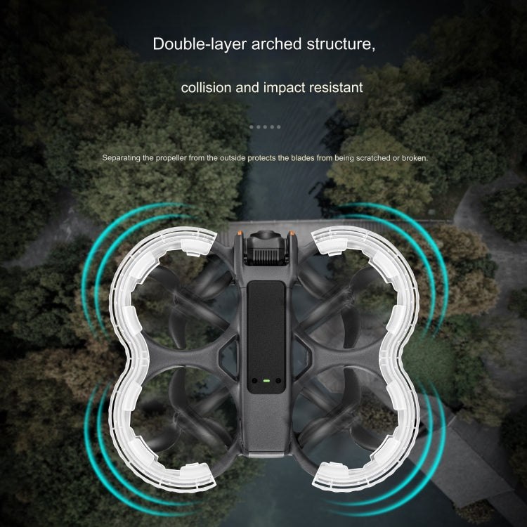 For DJI Avata 2 STARTRC Central Control TPU Protective Guard Anti-collision Ring Cover  - Transparent