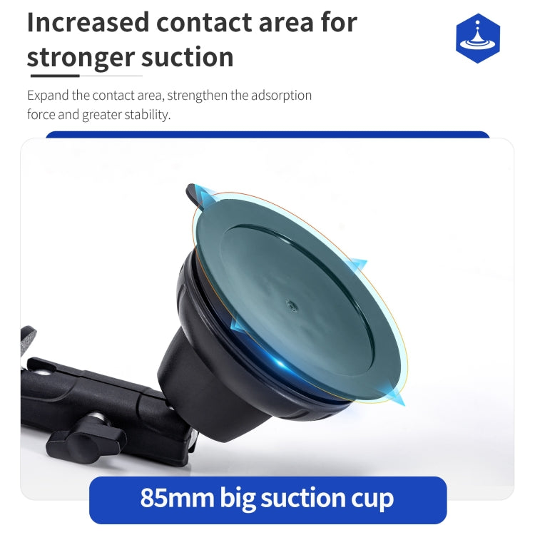 For DJI OSMO Pocket 3 STARTRC Suction Cup Holder Expansion Adapter Bracket  - Black