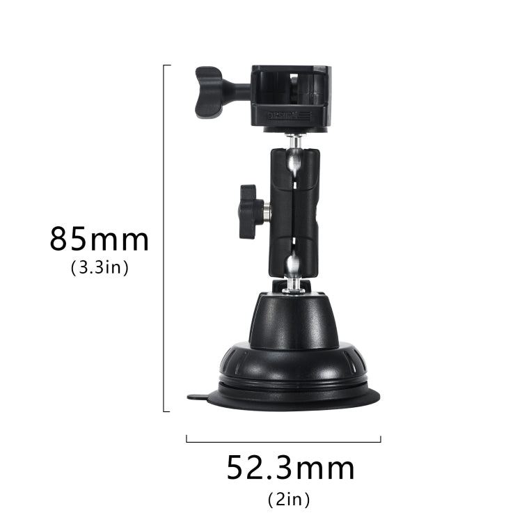 For DJI OSMO Pocket 3 STARTRC Suction Cup Holder Expansion Adapter Bracket  - Black