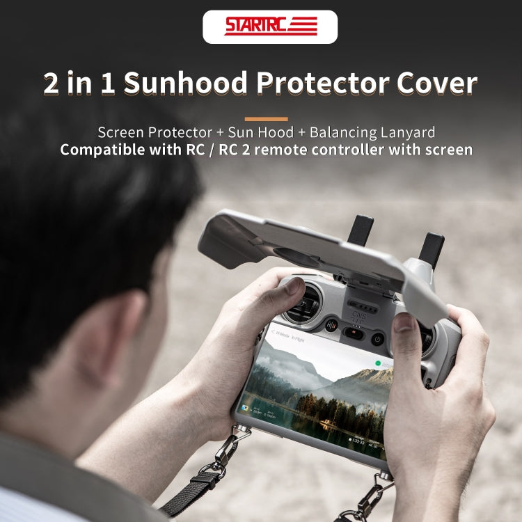 For DJI RC / RC 2 STARTRC Remote Control Sunshade Protection Cover  - Grey