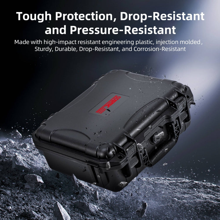 For DJI Osmo Action 5 Pro STARTRC Waterproof EVA ABS Dual-layer Suitcase Storage Box  - Black