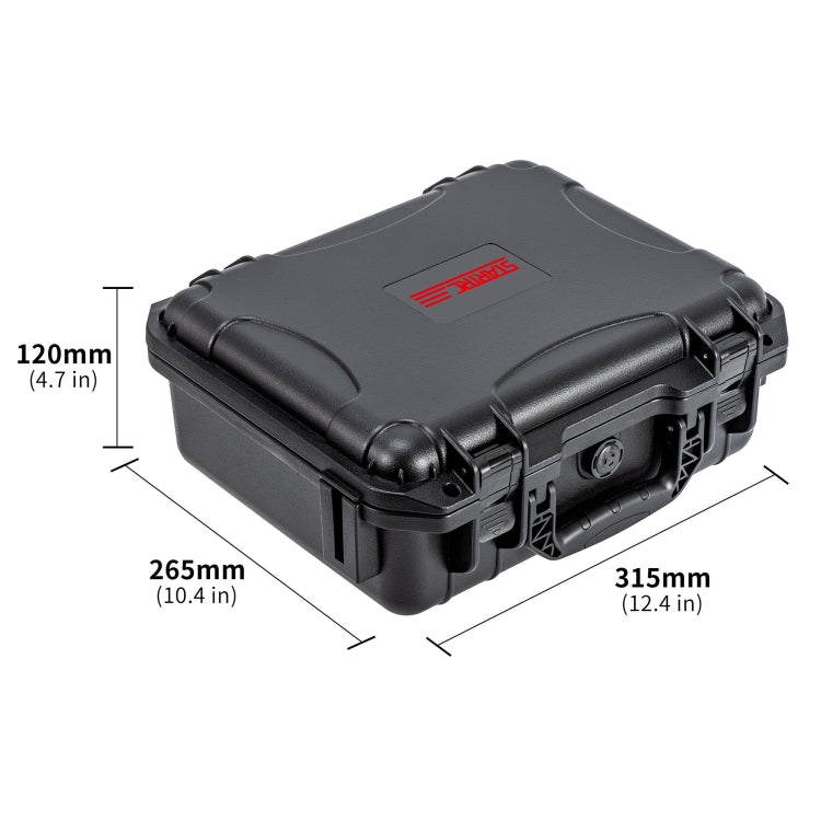 For DJI Osmo Action 5 Pro STARTRC Waterproof EVA ABS Dual-layer Suitcase Storage Box  - Black