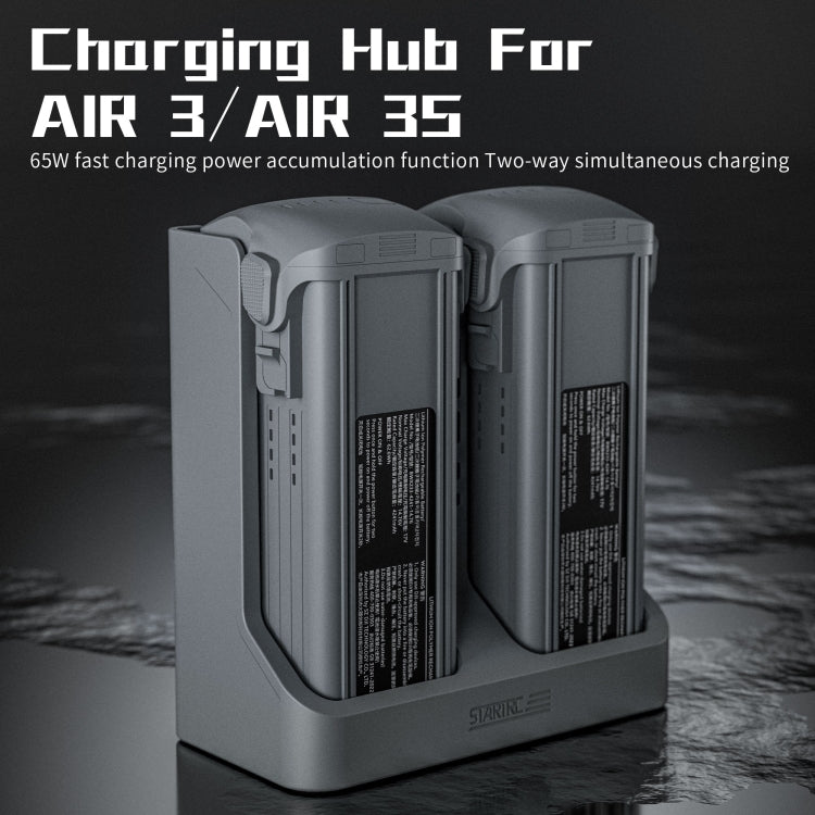 For DJI Air 3S / 3 Two-way Charging Butler Battery Charger  - Grey
