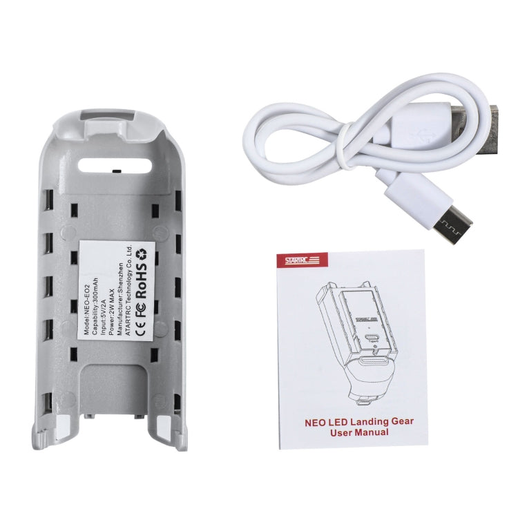 For DJI Neo STARTRC LED Light Heightened Landing Gear Training Rack  - Grey