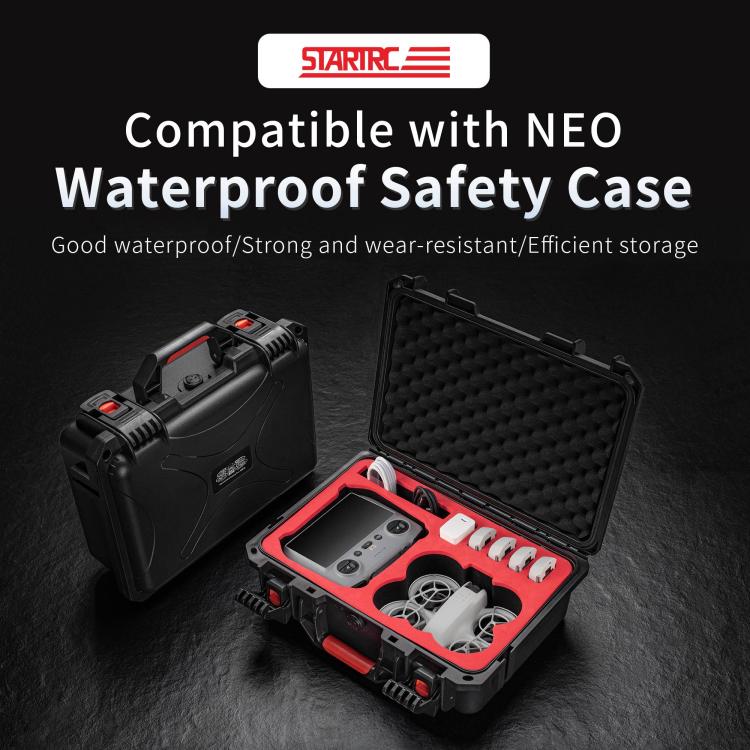 For DJI Neo / RC2 / RC-N3 STARTRC Waterproof PP Suitcase Shoulder Storage Box  - Black