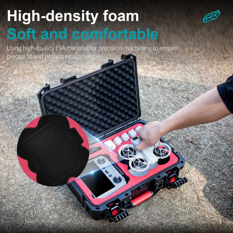 For DJI Neo / RC2 / RC-N3 STARTRC Waterproof PP Suitcase Shoulder Storage Box  - Black