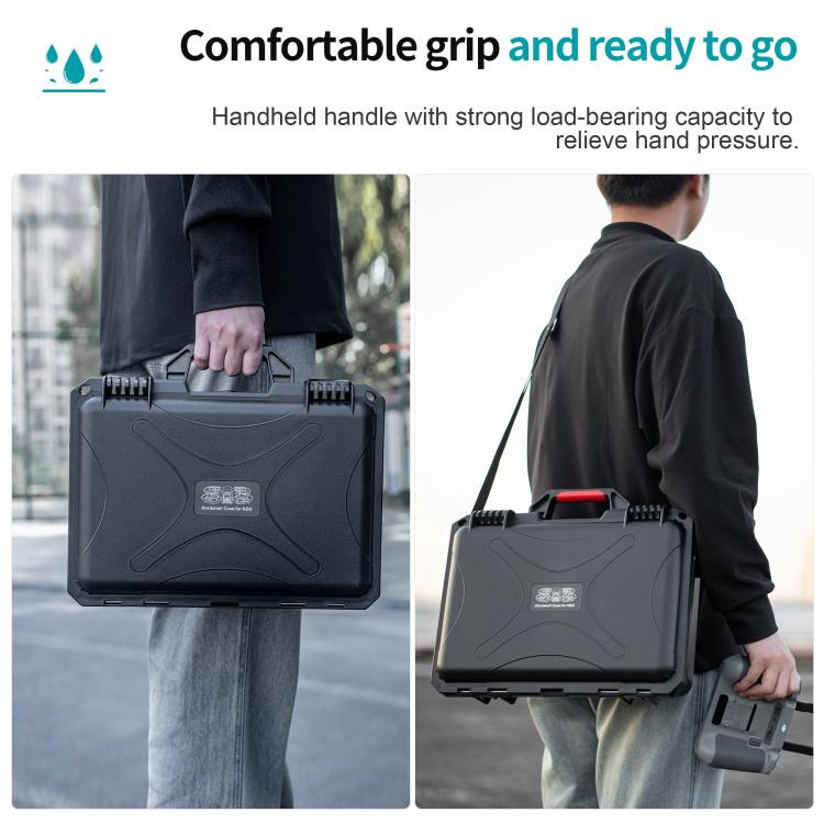 For DJI Neo / RC2 / RC-N3 STARTRC Waterproof PP Suitcase Shoulder Storage Box  - Black