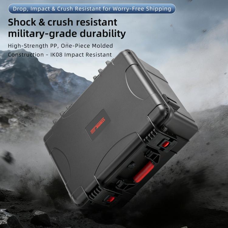 For DJI Avata 360 STARTRC Portable Waterproof Suitcase Motion-Sensing Fly Kit Storage Box  - Black