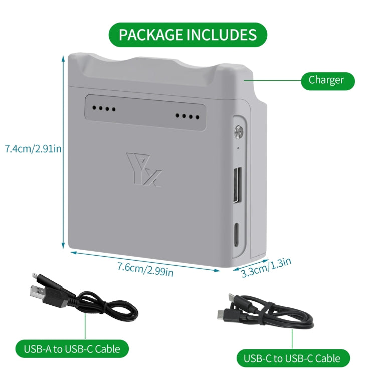 For DJI Neo XY 2-Channel Battery Charger Battery Charge Manager  - Grey