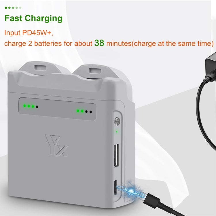 For DJI Neo XY 2-Channel Battery Charger Battery Charge Manager  - Grey