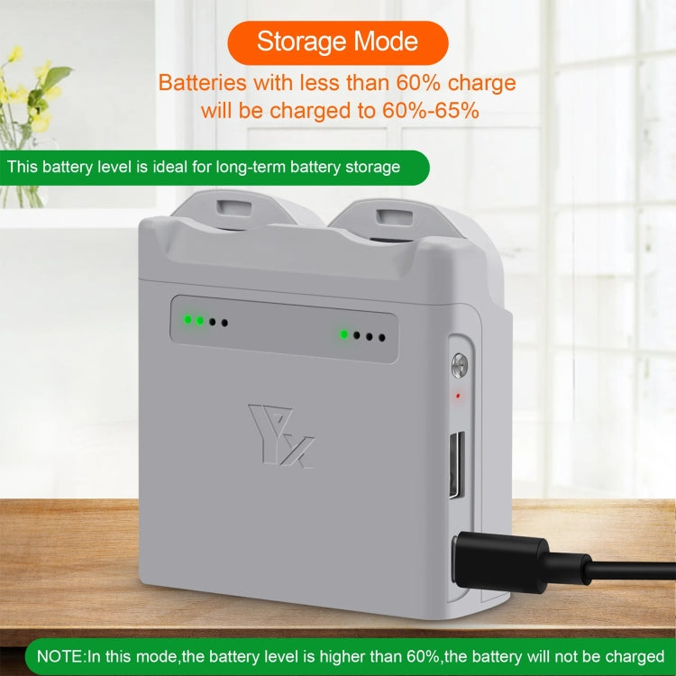 For DJI Neo XY 2-Channel Battery Charger Battery Charge Manager  - Grey