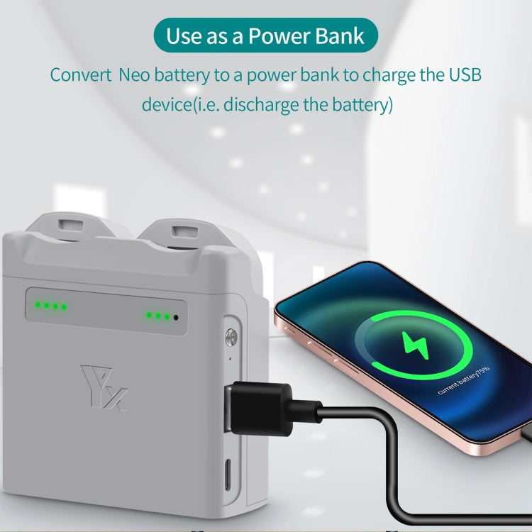 For DJI Neo XY 2-Channel Battery Charger Battery Charge Manager  - Grey