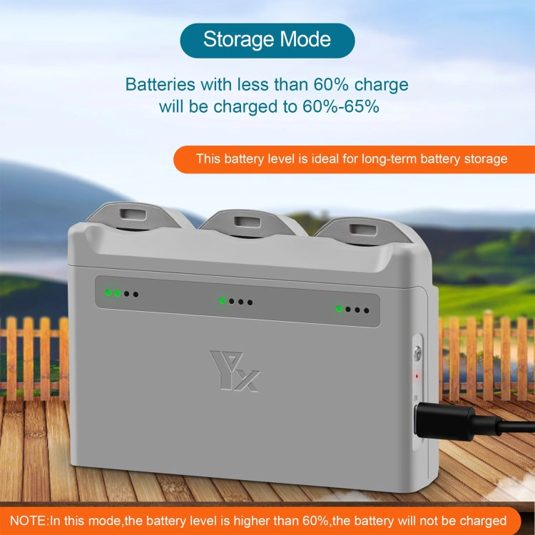 For DJI Neo XY 3-Channel Battery Charger Battery Charge Manager  - Grey