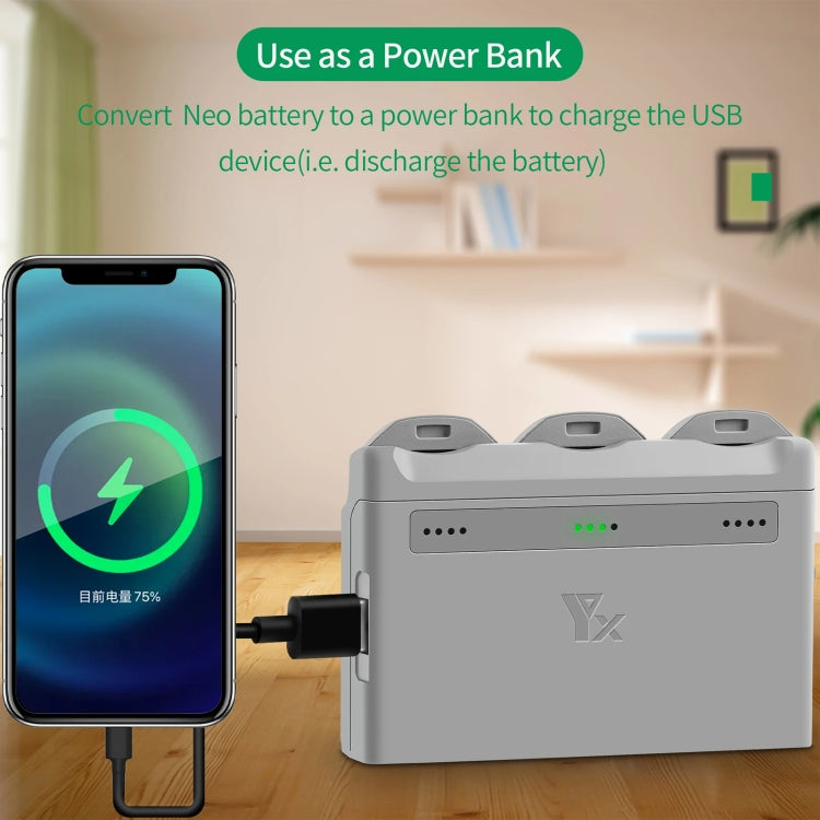 For DJI Neo XY 3-Channel Battery Charger Battery Charge Manager  - Grey