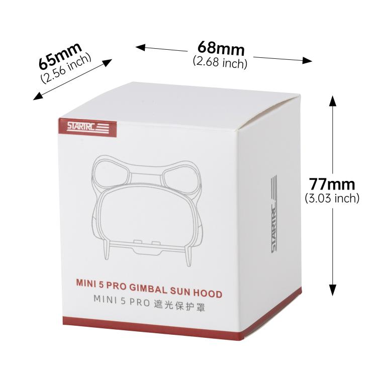 For DJI Mini 5 Pro STARTRC Lens Hood Gimbal Anti-Glare Sunshade Cover  - Grey