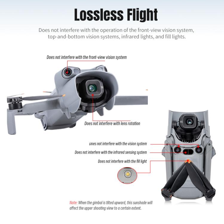 For DJI Mini 5 Pro STARTRC Lens Hood Gimbal Anti-Glare Sunshade Cover  - Grey