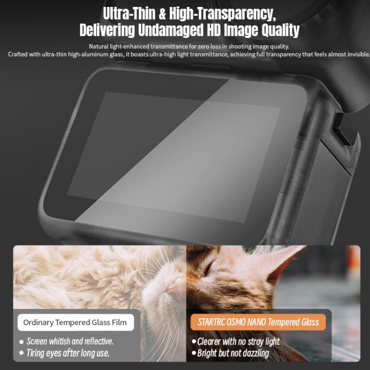 For DJI Osmo Nano STARTRC 2pcs Tempered Glass Film  - Transparent