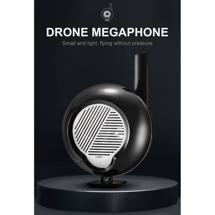 For DJI Mavic Series / Mavic Air 2 Long-distance Interference-free Loudspeaker Drone High-altitude Megaphone with Headset Transmission Alarm Speaker(Black)