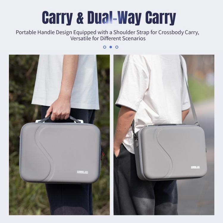 For DJI Neo 2 STARTRC Motion Sensing Combo Shoulder PU Storage Bag Handbag  - Grey