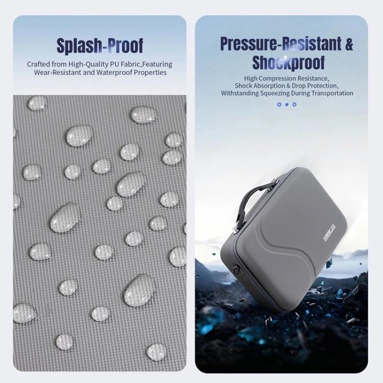 For DJI Neo 2 STARTRC Motion Sensing Combo Shoulder PU Storage Bag Handbag  - Grey
