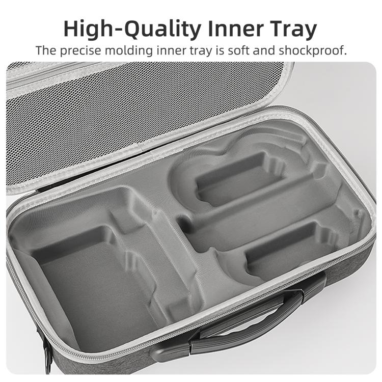 For DJI Neo 2 Sunnylife Portable Carrying Case Combo Shoulder Bag Protective Bag Hard Travel Case  - Grey