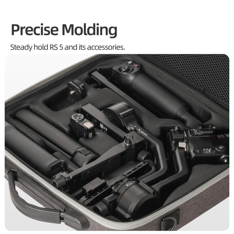 For DJI RS 5 Sunnylife Multifunctional Carrying Case Handbag Shoulder Bags Crossbody Storage Bag  - Dark Gray