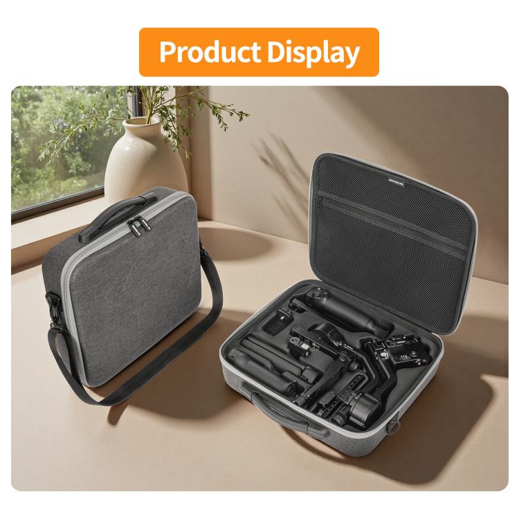 For DJI RS 5 Sunnylife Multifunctional Carrying Case Handbag Shoulder Bags Crossbody Storage Bag  - Dark Gray